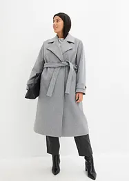 Lange jas in wollen look, bonprix