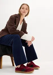 Corduroy broek in Marlene Dietrich stijl van biologisch katoen, bonprix