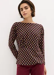 Shirt met drapering, bonprix