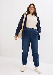 Barrel jeans met high waist, cropped, bonprix