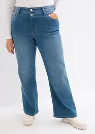 Straight thermojeans met high waist, bonprix