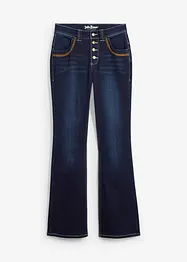 Thermojeans met mid waist, bootcut, bonprix