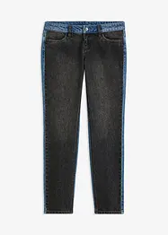 Straight jeans met low waist en colourblocking, bonprix