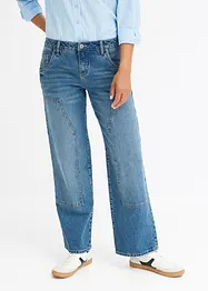 Wide leg jeans met low waist, bonprix