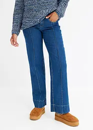 Wide leg jeans met low waist, bonprix