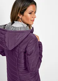 Lange, gewatteerde reversible jas, bonprix