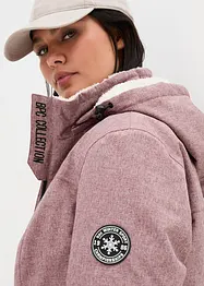 Lange outdoor jas met teddyfleece, waterdicht, bonprix