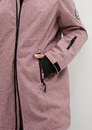 Lange outdoor jas met teddyfleece, waterdicht, bonprix