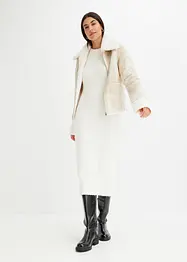 Imitatie lammy coat met glans, bonprix