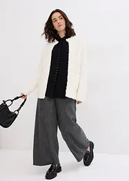 Overhemdblouse met glittersteentjes, bonprix