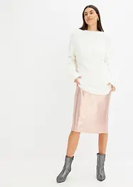 Oversized trui met diep rugdecolleté, bonprix