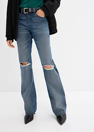 Bootcut jeans met riem (2-dlg. set), bonprix