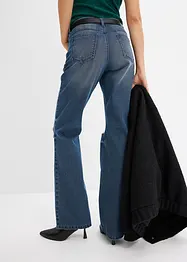 Bootcut jeans met riem (2-dlg. set), bonprix