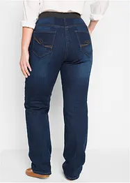 Stretch boyfriend jeans mid waist, met comfortabele band, bonprix
