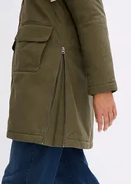 Wijde winterparka met capuchon en teddy voering, bonprix