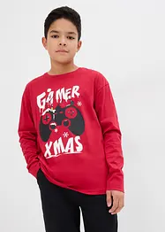 Jongens kerst longsleeve van biologisch katoen, bonprix