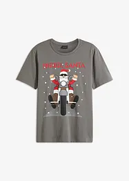 T-shirt met kerstprint van biologisch katoen, bonprix