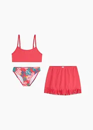 Meisjes bikini en rokje (3-dlg. set), bonprix