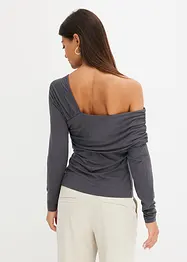 Shirt met asymmetrische hals, bonprix