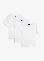 T-shirt met V-hals (set van 3), bonprix