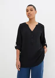 Tuniek met V-hals, lange mouw, bonprix