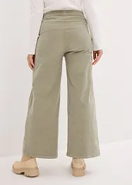 Wijde corduroy broek met high-waist comfortband, bonprix