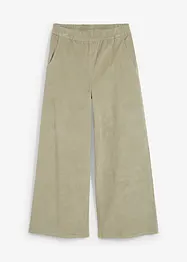 Wijde corduroy broek met high-waist comfortband, bonprix
