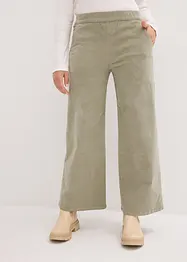 Wijde corduroy broek met high-waist comfortband, bonprix