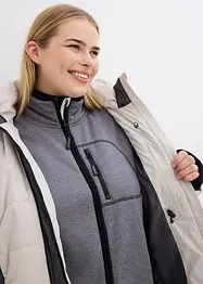 Lange outdoor jas met imitatiebont, waterafstotend, bonprix