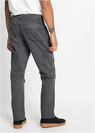 Relaxed fit cargo broek van fijn katoen, straight, bonprix