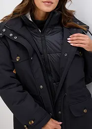 Lange winterjas in layerlook, bonprix