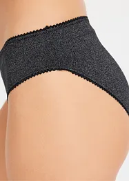 Slip met glitter (set van 4), bonprix