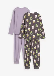 Meisjes pyjama van biologisch katoen (4-dlg. set), bonprix