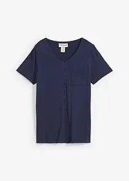 T-shirt met knoopsluiting, bonprix