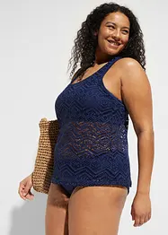 Tankini (2-dlg. set) van kant, bonprix