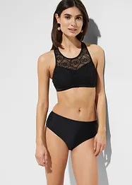 Bralette bikinitop met kant, bonprix