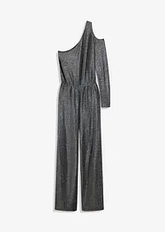 One-shoulder jumpsuits met glitter, bonprix