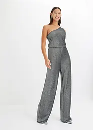 One-shoulder jumpsuits met glitter, bonprix