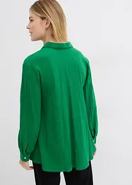 Lange crinkle blouse, wijd model, bonprix