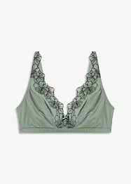 Triangle bralette zonder beugel met glanseffect, bonprix