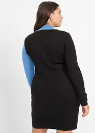 Gebreide jacquard jurk met trendy strepen, bonprix