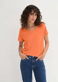 Shirt met ronde hals (set van 5), korte mouw, bonprix