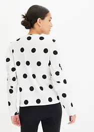 Longsleeve van gestructureerde crêpe, bonprix