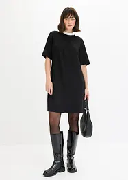 Mini jurk van scuba met turtleneck, bonprix