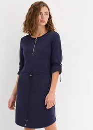Knielange shirtjurk van dik katoen, bonprix