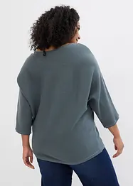 Geribde oversized trui van viscosemix, bonprix