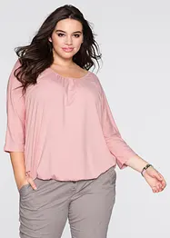 Oversized shirt in een viscosemix, bonprix