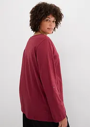 Lichte longsleeve met knoopsluiting, bonprix