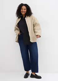 Oversized blouse van katoen met 3/4 mouwen, bonprix