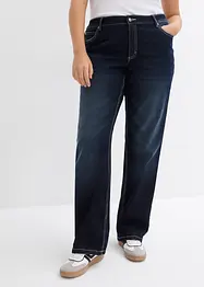 Straight jeans, mid waist, comfortabele band, bonprix